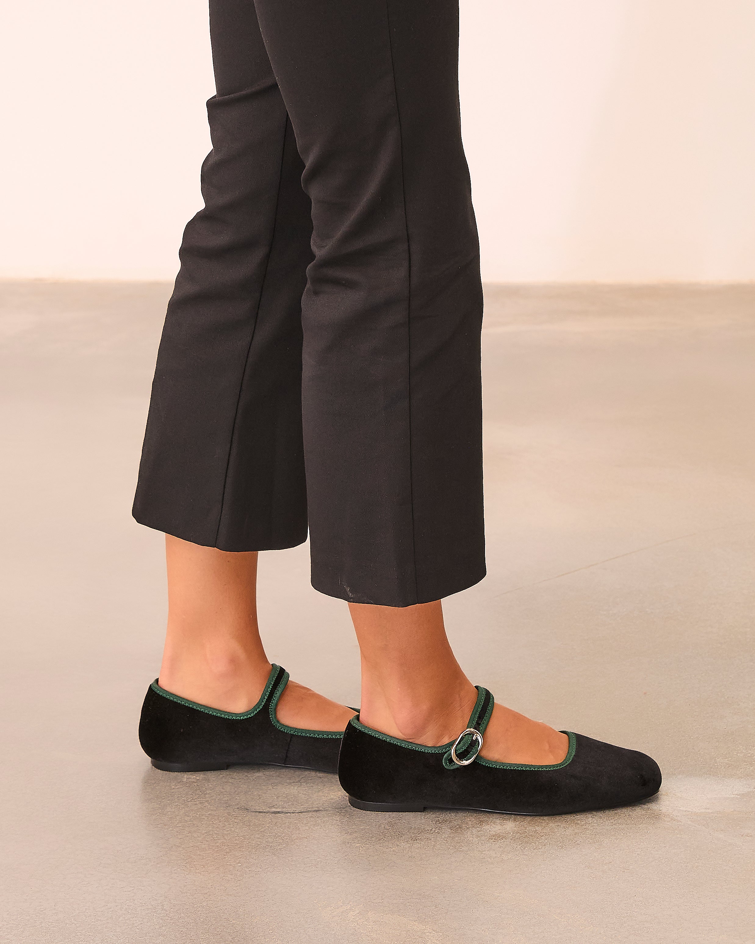 MIM Zapato Plano LEM NEGRO VELVET
