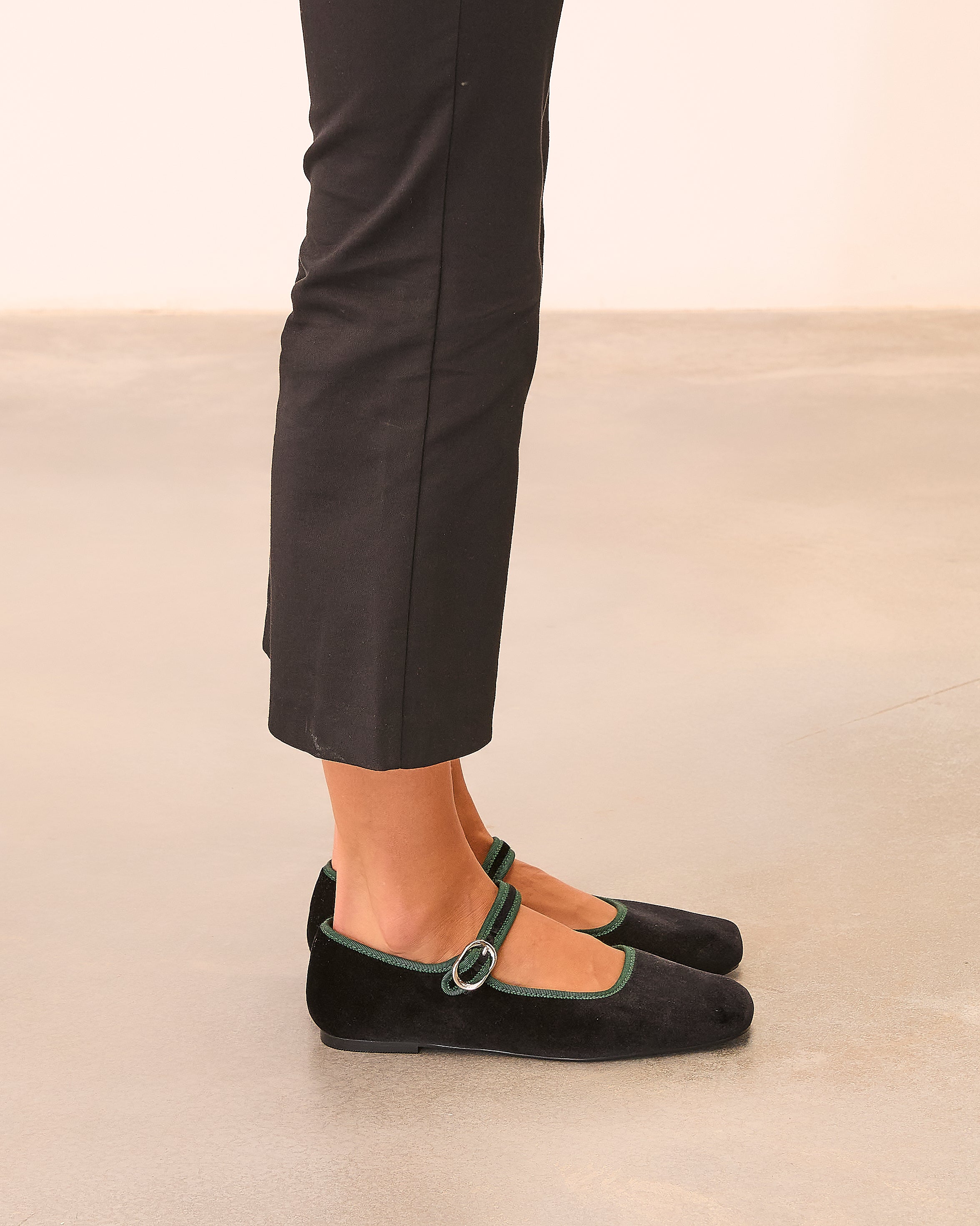 MIM Zapato Plano LEM NEGRO VELVET