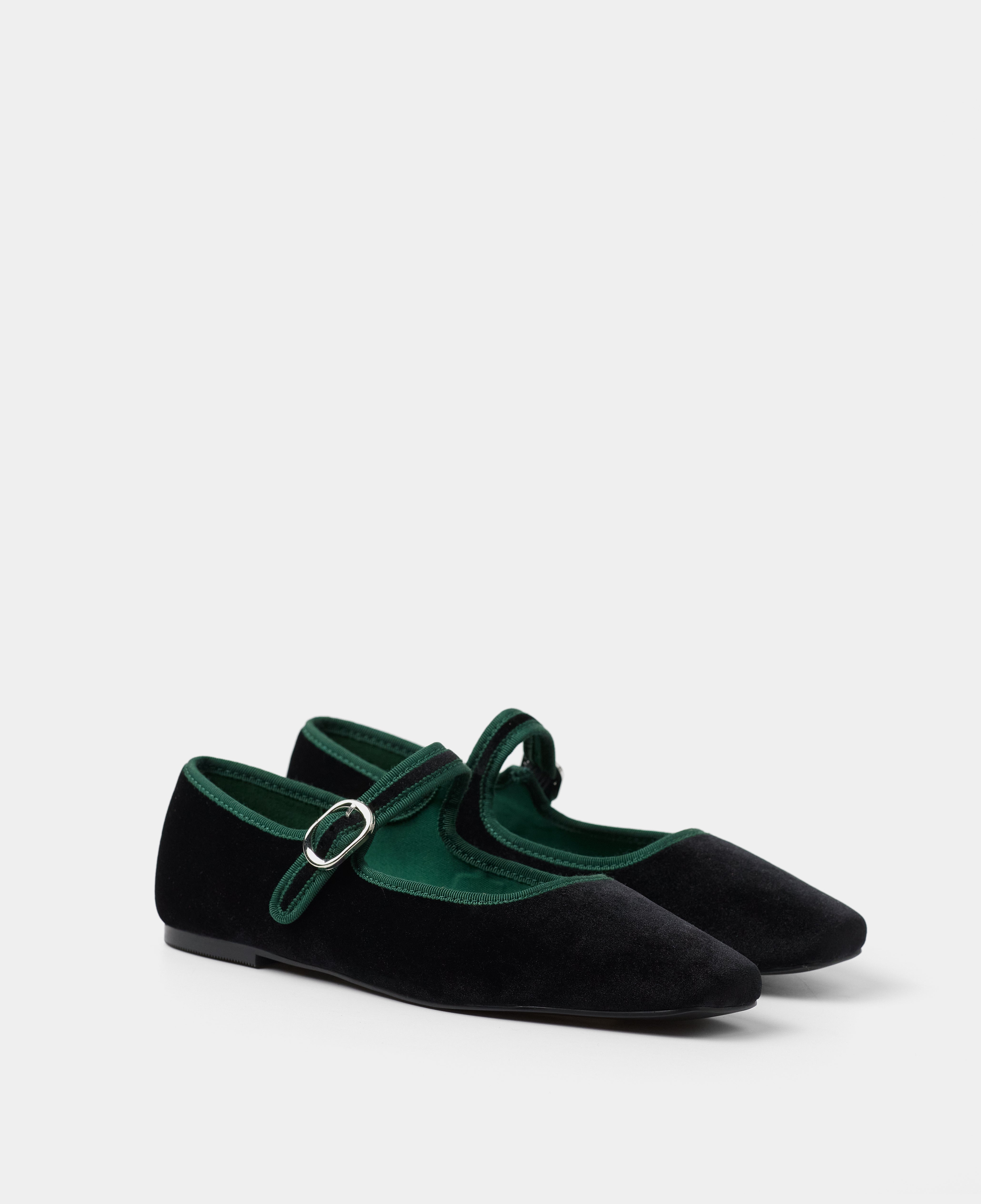 MIM Zapato Plano LEM NEGRO VELVET