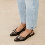 MIM Zapato plano MATT CHOCOLATE