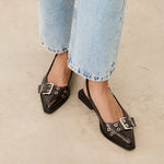 MIM Zapato plano MATT CHOCOLATE