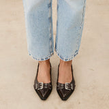 MIM Zapato plano MATT CHOCOLATE