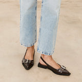 MIM Zapato plano MATT CHOCOLATE