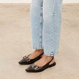 MIM Zapato plano MATT CHOCOLATE