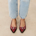 MIM Zapato plano MATT ROJO