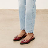 MIM Zapato plano MATT ROJO