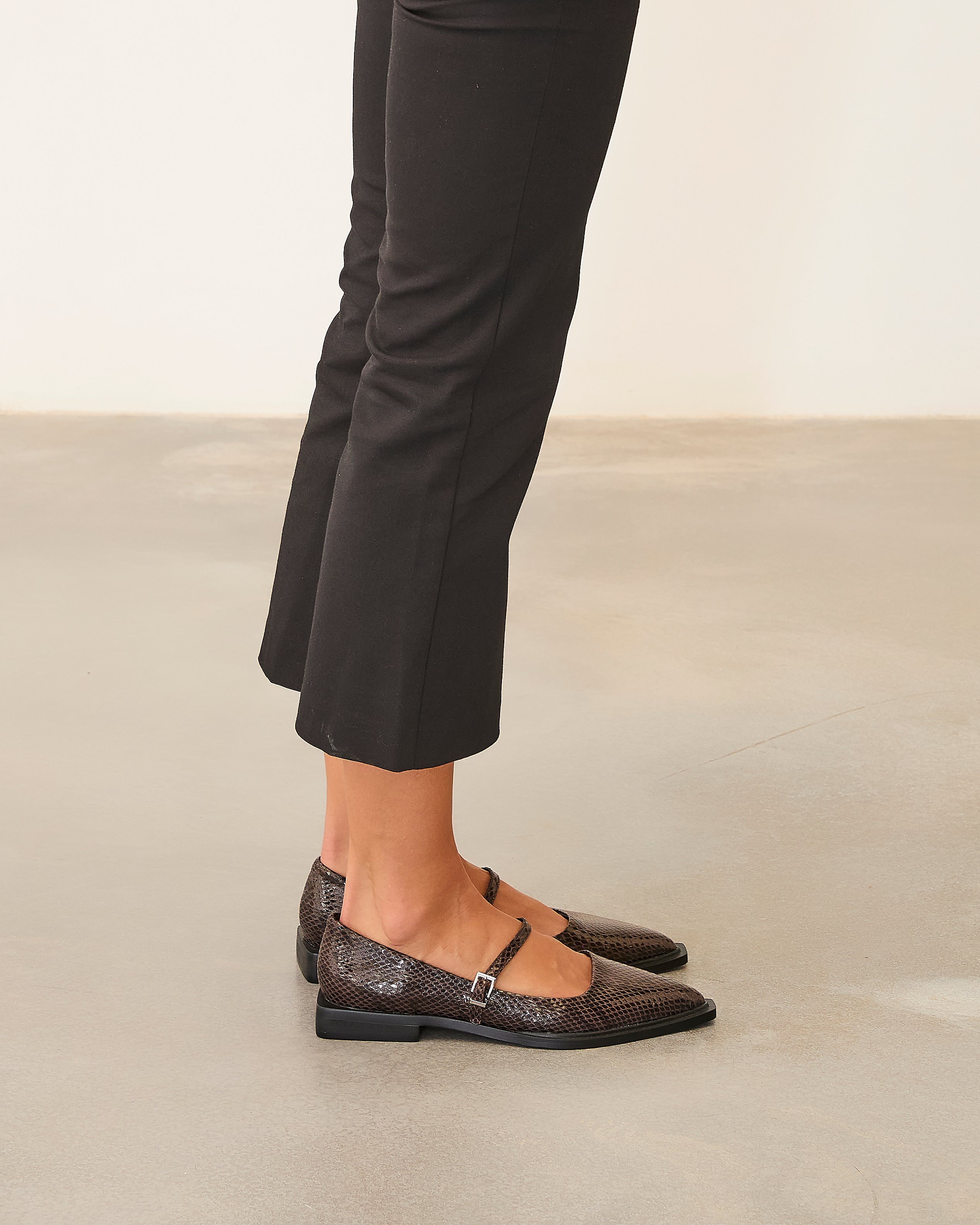 MIM Zapato Plano MAYFAIR CHOCOLATE SNAKE