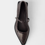 MIM Zapato Plano MAYFAIR CHOCOLATE SNAKE