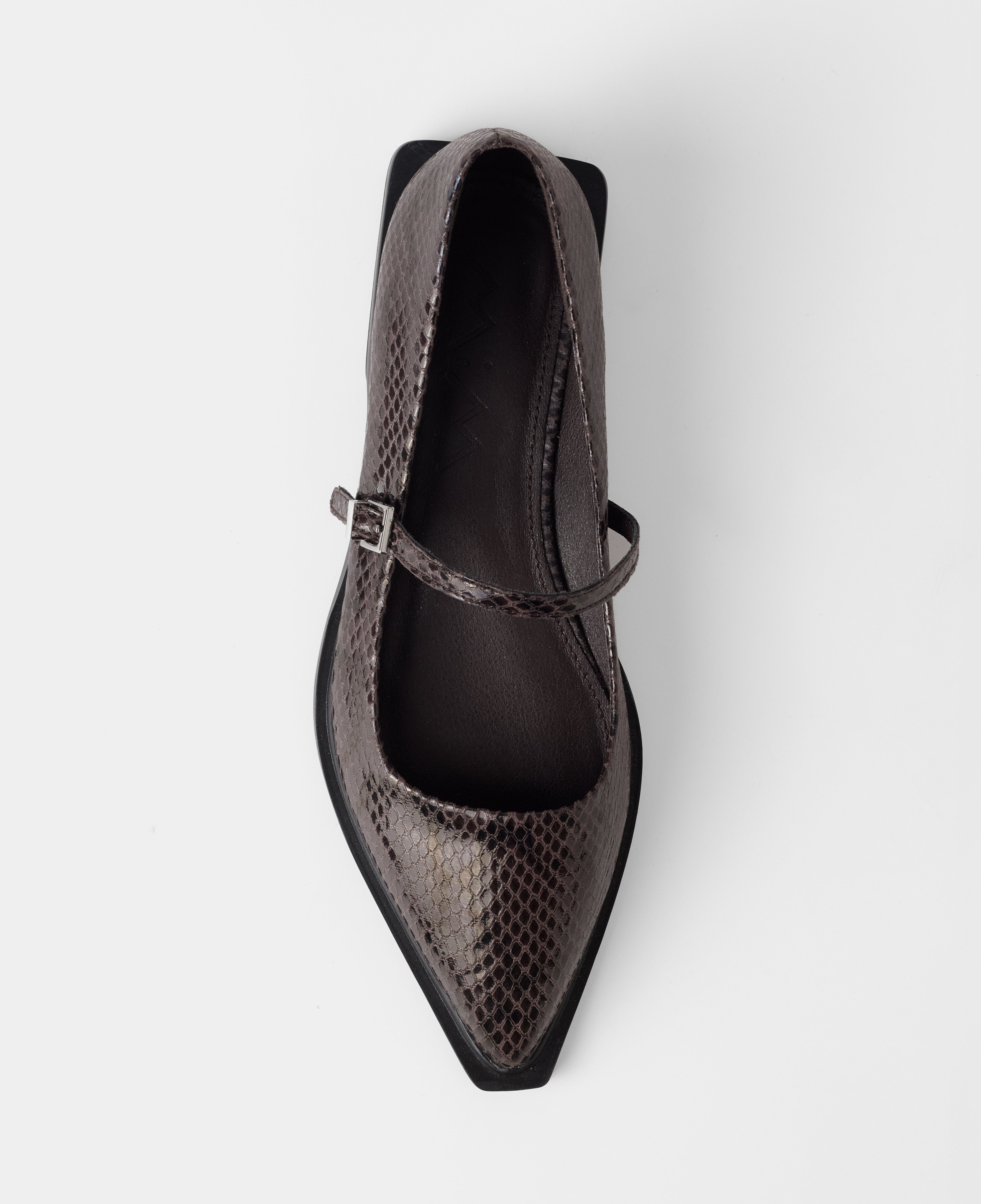 MIM Zapato Plano MAYFAIR CHOCOLATE SNAKE