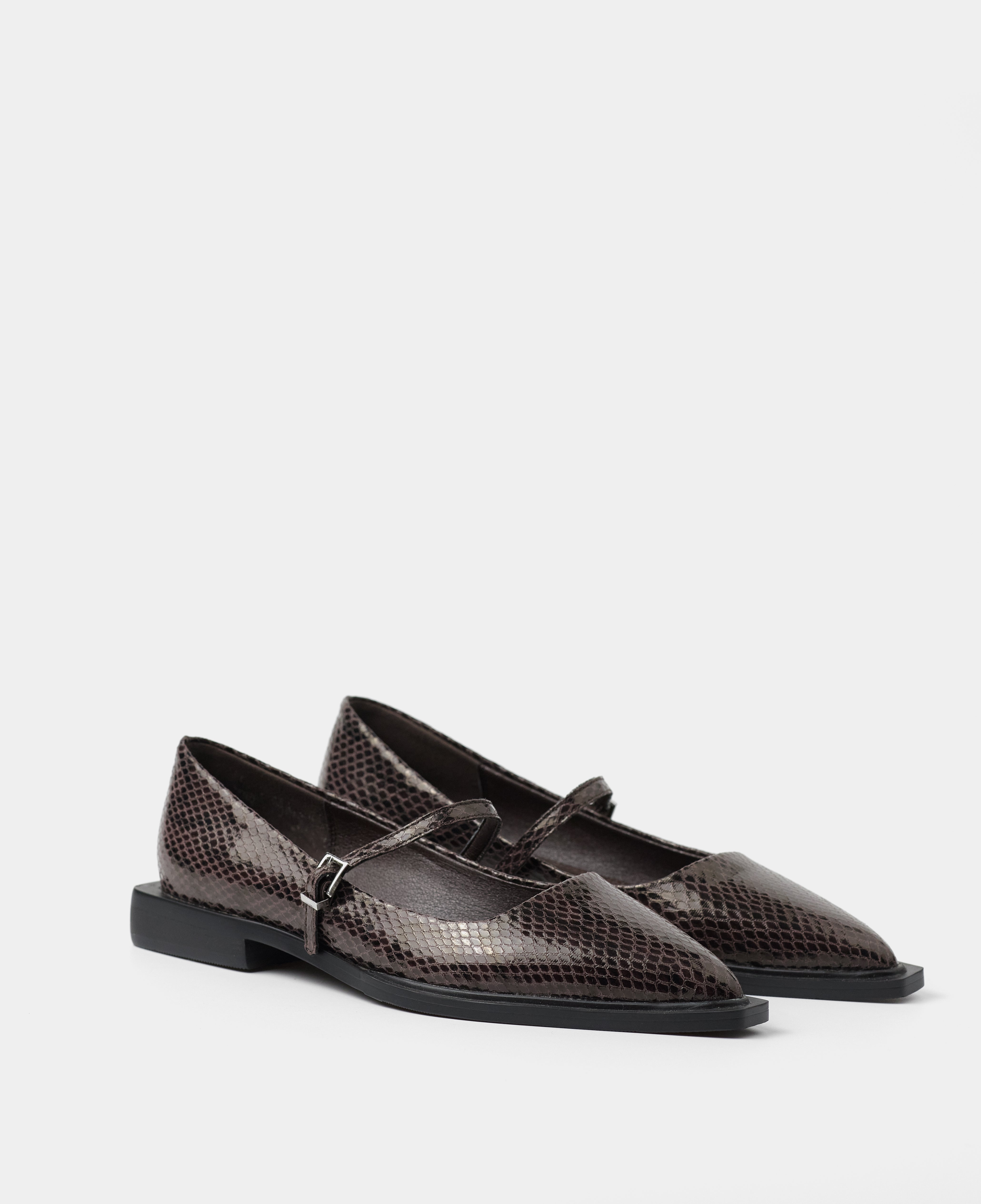 MIM Zapato Plano MAYFAIR CHOCOLATE SNAKE