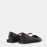 MIM Zapato Plano MAYFAIR CHOCOLATE SNAKE