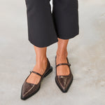 MIM Zapato Plano MAYFAIR CHOCOLATE SNAKE