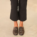 MIM Zapato Plano REYA CHOCOLATE SNAKE