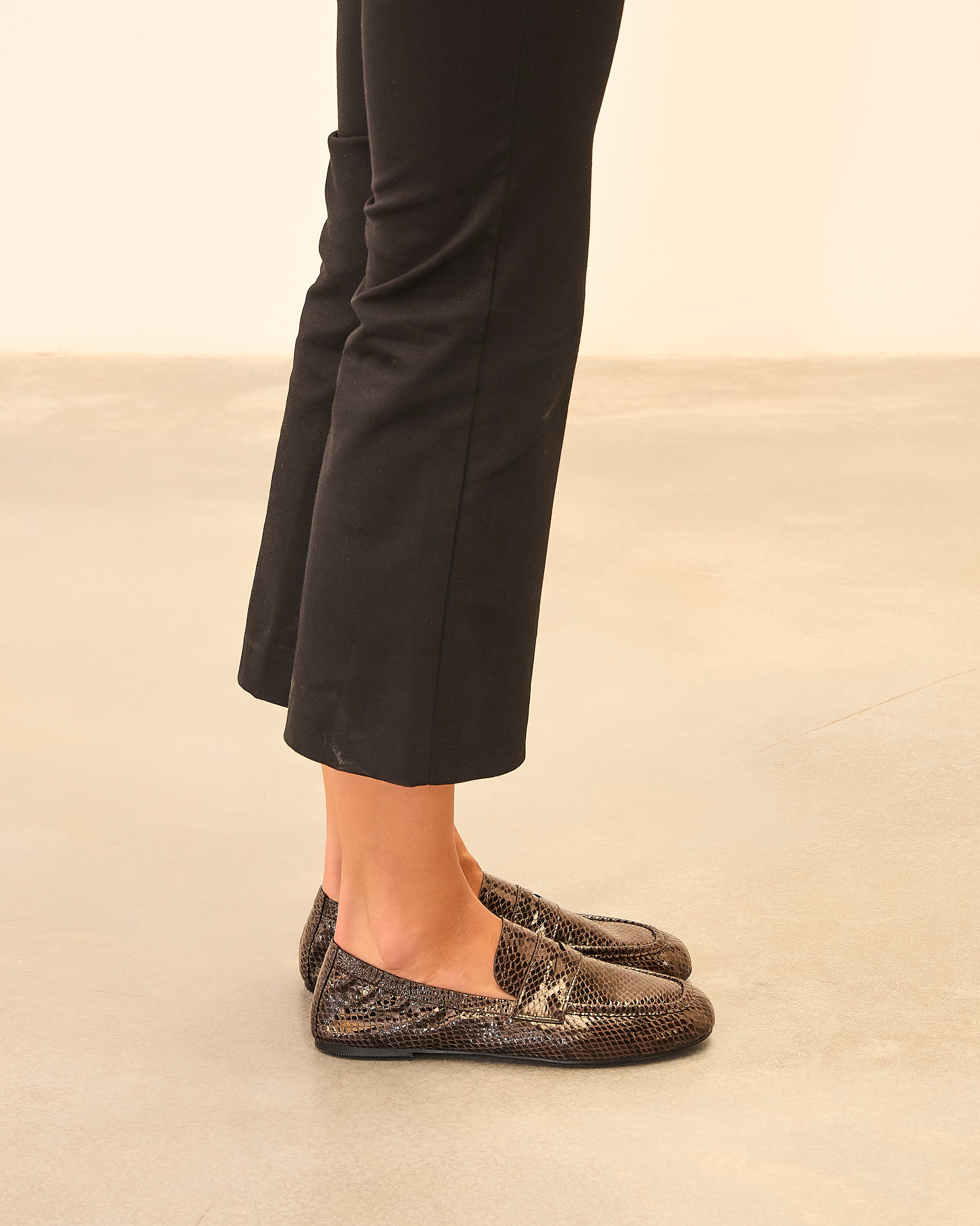 MIM Zapato Plano REYA CHOCOLATE SNAKE