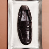 MIM Zapato Plano REYA CHOCOLATE SNAKE