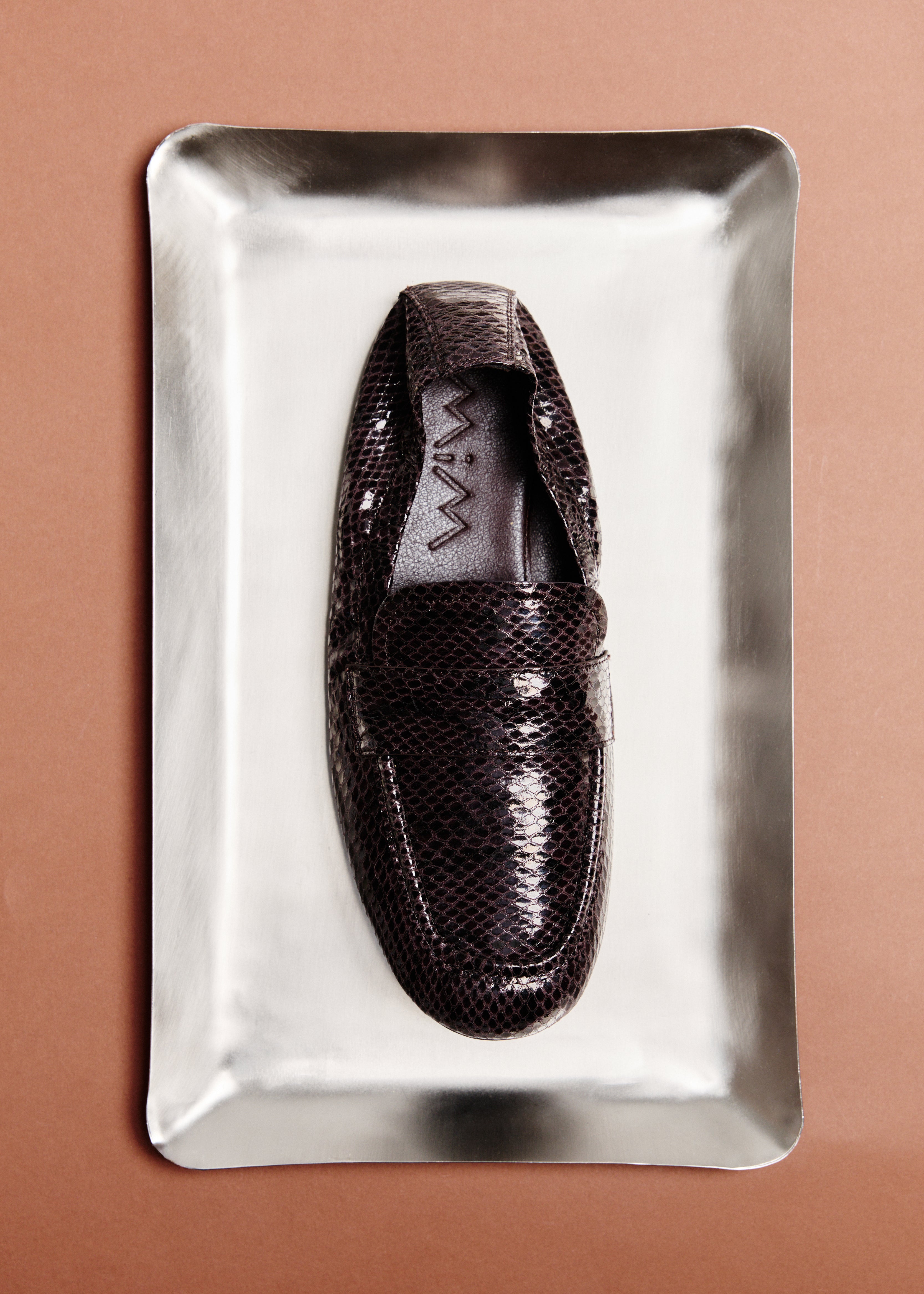 MIM Zapato Plano REYA CHOCOLATE SNAKE