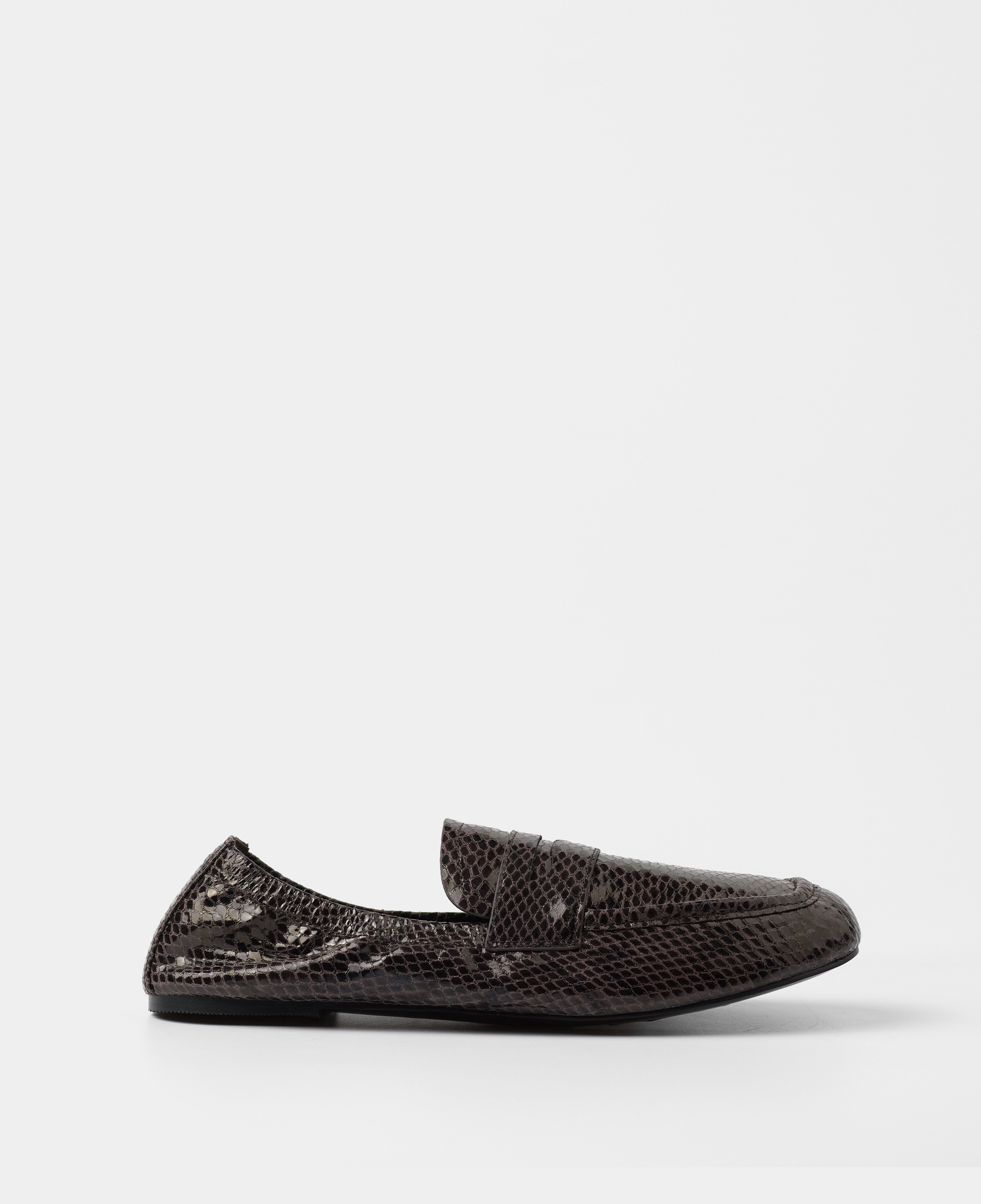 MIM Zapato Plano REYA CHOCOLATE SNAKE