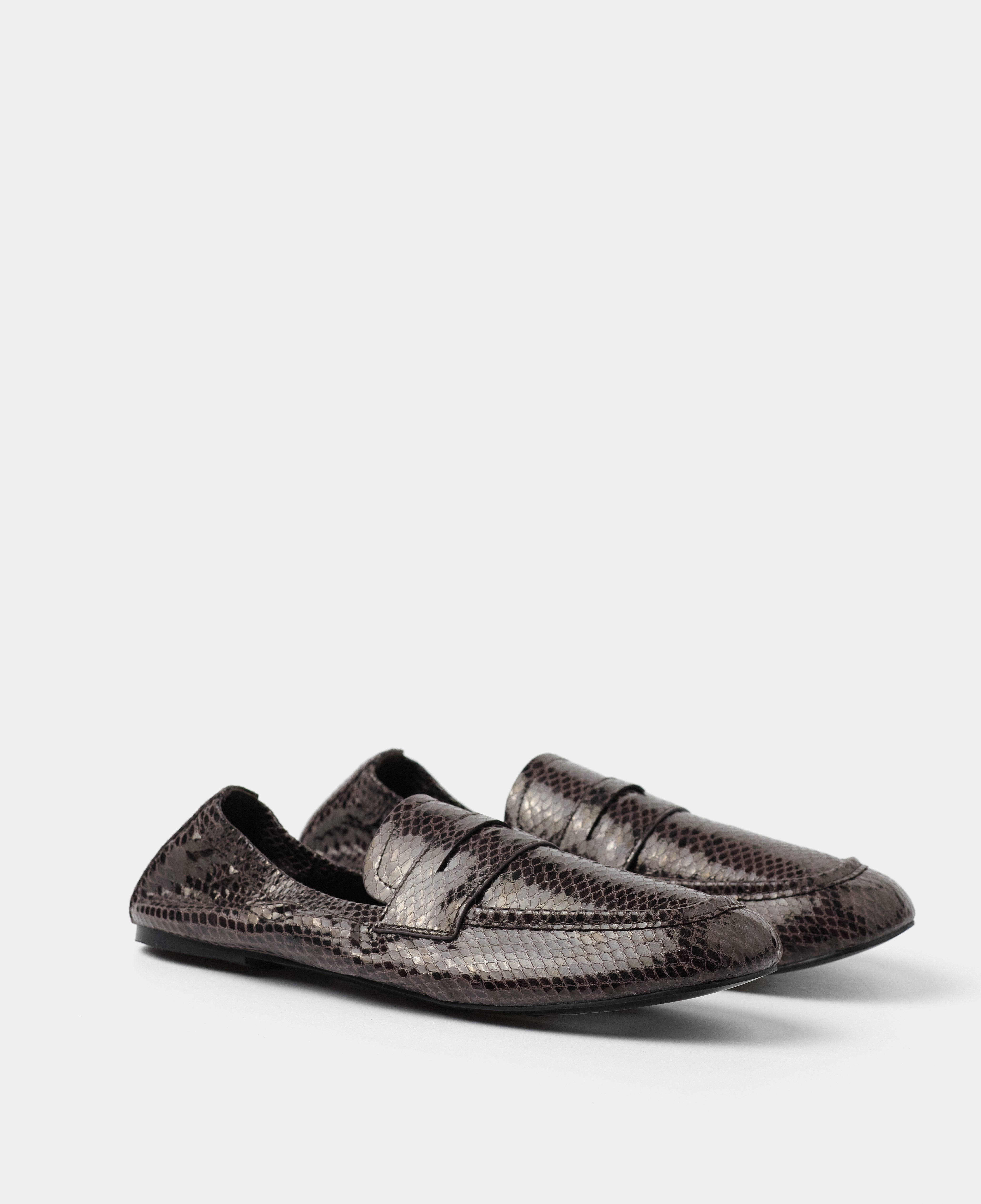MIM Zapato Plano REYA CHOCOLATE SNAKE