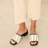 MIM Zueco MULLE BEIGE RAYAS